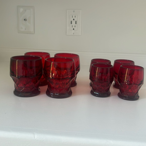 Vintage honeycomb glassware - Picture 2 of 5